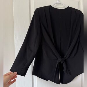 Club Monaco tie-back open-front blazer